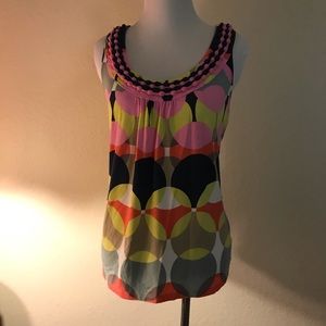 BODEN AnthropologieTank w Textured Neckline Size 4